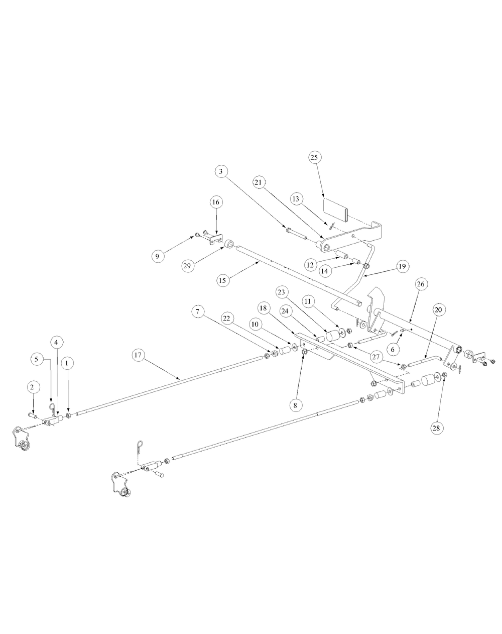 Brake Assembly Diagram and Parts List for M54-KW 53AB5DBW150-23-HP Cub Cadet Lawn Tractor